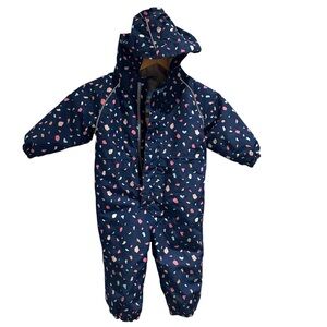 JAN & JUL Waterproof Rain Suit Fleece Lined Size 1T